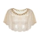 thumbnail image 1 of Chal de lentejuelas para mujer, chal informal, capa, ropa de novia con lentejuelas, chal de noche Aureato Beige, 1 of 7