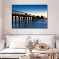 thumbnail image 2 of Elephant Stock Naples Beach Pier Wall Art - Horizontal Canvas Wall Art - Living Room Wall Decor - Nautical Canvas - Blue And Brown Decor - 48" x 32", 2 of 4