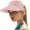 Pink, variant on Women's Sun Visor Hat Wide Brim Summer UPF 50+ UV Protection Visor Hat Adjustable Beach Sport Visor Cap Pink