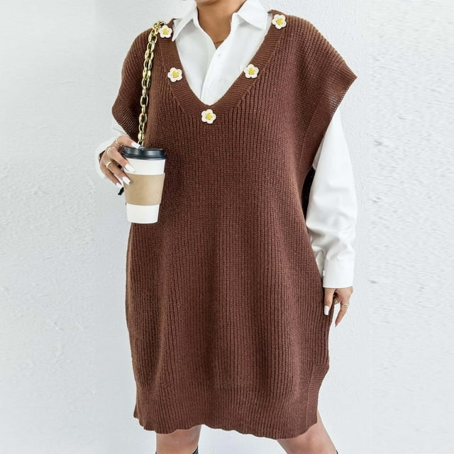 Ailaofu Robe Chandail d'Automne pour Femmes Chandail d'Hiver 2025 Surdimensionné