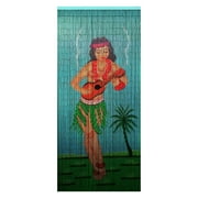 Bamboo54 Earthtone Florals Bamboo Beaded Curtain-Design:Hula Dancer
