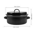 thumbnail image 2 of HLONK Plat de Cuisson au Four pour Patates Douces Rôties avec Couvercle Rôtissage, 2 of 8