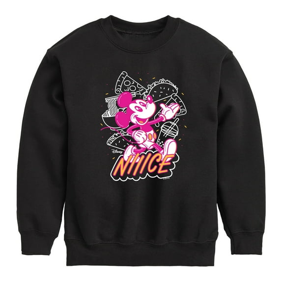 Disney - Nice Mickey - Toddler & Youth Crewneck Fleece Sweatshirt