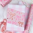 thumbnail image 6 of Pink Wrapping Paper Roll, Cute Bow Gift Wrap, Reversible Plaid Gift Paper for Girl Baby Shower, Birthday, Wedding 17 Inch x 33 Feet, 6 of 6