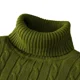 thumbnail image 3 of Men's High Neck Sweater Solid Color Pullover Knitted Warm Casual Turtleneck Mens Knitted Sweater, 3 of 5