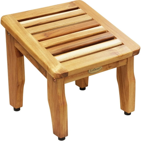 EcoDecors® Eleganto® 12” Teak Bathroom Shaving Foot Rest