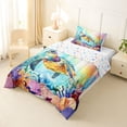 thumbnail image 2 of Erosebridal Watercolor Turtle Animals Twin Comforter Sets,3D Ocean Shell Coral Bedding Set For Men Women, Reversible 2 Pieces, 2 of 7