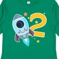 thumbnail image 4 of Inktastic Rocket Space Ship Happy Second Birthday Boys or Girls Long Sleeve Toddler T-Shirt, 4 of 5