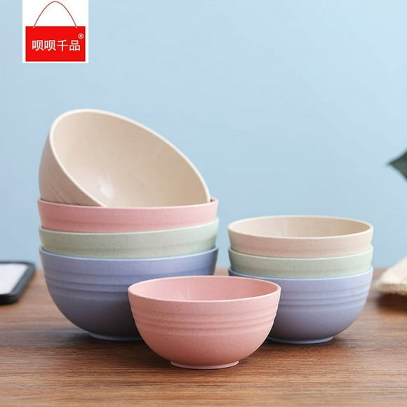 Zootealy 4 bowls household dinner tableware set tableware gift bowl set gift boxed bowls and dishes gift set 15CM bowl (four packs)