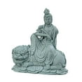 thumbnail image 2 of TISHITA Buddha Statue Aquarium Tank Decoration Garden Statue Sculpture Underwater Landscaping Ornament Buddha Figurine for Office Bedroom 10cmx5.5cmx11cm, 2 of 8