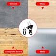 thumbnail image 4 of AEVXKHI 2PCS Hammock Hanging Kit, Hanging Chair Hardware 360° Rotating 1100LB Capacity Hammock Hooks, Hammock Chair Hanging Kit & Swing Ceiling Hook Snap for Hammock Chair, Seat, Tree, Yoga, Gym, 4 of 10