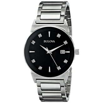 Big sale,Bulova $600 diamond Stainless watch BULOVA diamond Crystal Pave Men main image 4