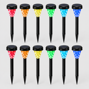 Solar Christmas Lights Outdoor Waterproof Pathway Lights 12 Pack