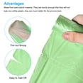 thumbnail image 4 of Trash Bags Waste Basket Liners for Kitchen Office Bathroom Bedroom Use Green, 4 of 5