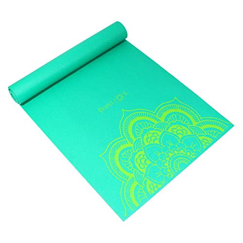 Sol Living 6P Free Yoga Mat Yoga Mat Stretching Pilates Meditation Exercise Mat Gym Equipment Non Slip Portable Travel Yoga Accessories Foldable Workout Mat - 24" x 72" - Green