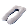 thumbnail image 1 of Almohadas grandes en forma de U para mujeres embarazadas cojín de Ehuebsd maternidad de algodón cómodo para el cuerpo soporte para dormir de lado, 1 of 8