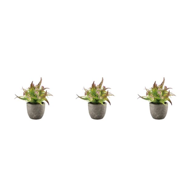 kurtrusly Realistic Artificial Succulent Low Maintenance Elegant Easy To Clean Artificial Money Tree In Pot purple rose 3Set