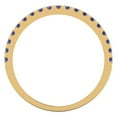 thumbnail image 5 of 1 ct Brilliant Round Cut Simulated Tanzanite 14k White/Rose/Yellow Gold Stackable Band SZ 4.75, 5 of 6