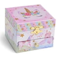 thumbnail image 3 of Jewelkeeper Joyero Musical para Niña con Unicornio Giratorio y Cajón - Diseño de Arcoíris y Estrellas con Purpurina - Joyero Ideal para Niñas - la Melodía Del Unicornio, 3 of 3