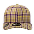 thumbnail image 2 of Decky 6017 6 Panel Mid Profile Structured Plaid Trucker Hat-111/White, 2 of 5