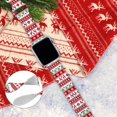 thumbnail image 2 of Correa De Reloj De Navidad Elk Regalos De Navidad Copo De Nieve Correa De Reloj Inteligente Compatible Con Reloj De 38 Mm, 40 Mm, 41 Mm, Correa De Silicona Suave De Repuesto Para La Serie 8/7/6/5/4/3/, 2 of 5