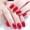 JP815-Y1-B1 Hongyun Qimeng [matte glue model], variant on Red solid color long square head nail patch, 24 pieces of finished nail art wearing nail art, pure desire nail art