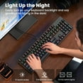 thumbnail image 3 of RaceGT Wired Mechanical Keyboard, 104 Keys Full Size LED Backlit Keyboard with Red Switch, RGB Light Up USB Computer Gaming Keyboard for Windows Laptop PC Mac Xbox Gamer, Black, 3 of 8