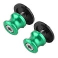 thumbnail image 2 of 2pcs 8mm Motorcycle CNC Rear Stand Swing Arm Spool Sliders Stand Swingarm Bobbins (Green), 2 of 8