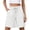 White, variant on Shorts for Women Cotton Linen Bermuda Shorts with Pockets Elastic Waist Knee Length Casual Athletic Walking Shorts White XL(XL)