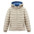 thumbnail image 3 of Mercatoo Boys Hooded Puffer Jacket Lightweight Insulated Windproof Winter Coat Kids Packable Reversible Water R𝐞sistant Girls Overcoat, 3 of 7