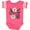 Football Pink and White, variant on Inktastic Mississippi Girl Magnolia Flowers and Leaves Girls Baby Bodysuit
