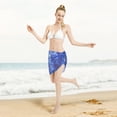 thumbnail image 5 of Kll Blurred Star Snow Christmas Print Women'S Sarong Coverups Short Bathing Suit Wrap Skirt Beach Wrap Swimsuit Cover Ups, 5 of 7