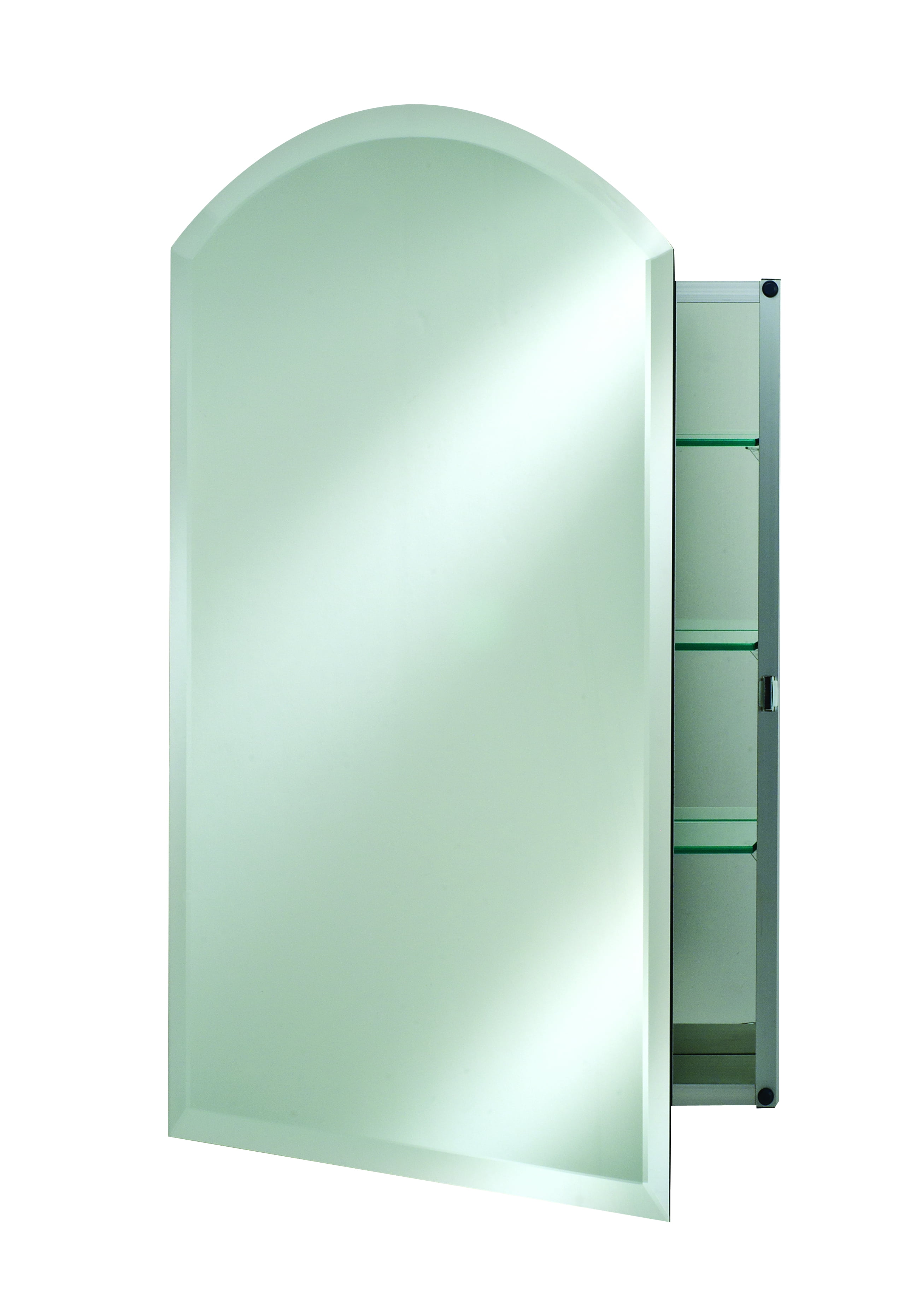 Afina Arch Top Beveled Medicine Cabinet Hinge Left Walmart Com