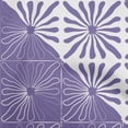 thumbnail image 1 of oneOone Georgette Viscose Violet Fabric Geometric Modern Flower Sewing Craft Projects Fabric Prints By Yard 42 Inch Wide, 1 of 4