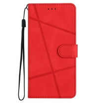 Galaxy A14 5G Case, Allytech for Samsung Galaxy A14 5G Case with Hand Strap, Flip PU Leather Wallet Case with Card Slots Holder Stand Cover for Galaxy A14 5G, Red