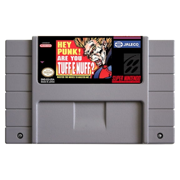 SNES Games Cartridge Tuff E Nuff