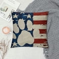 thumbnail image 2 of PHYHOO  Pillow Covers  American Flag Funny Paws Patriotic Pillows Independence Day Pillowcase Decor for Sofa, 2 of 5