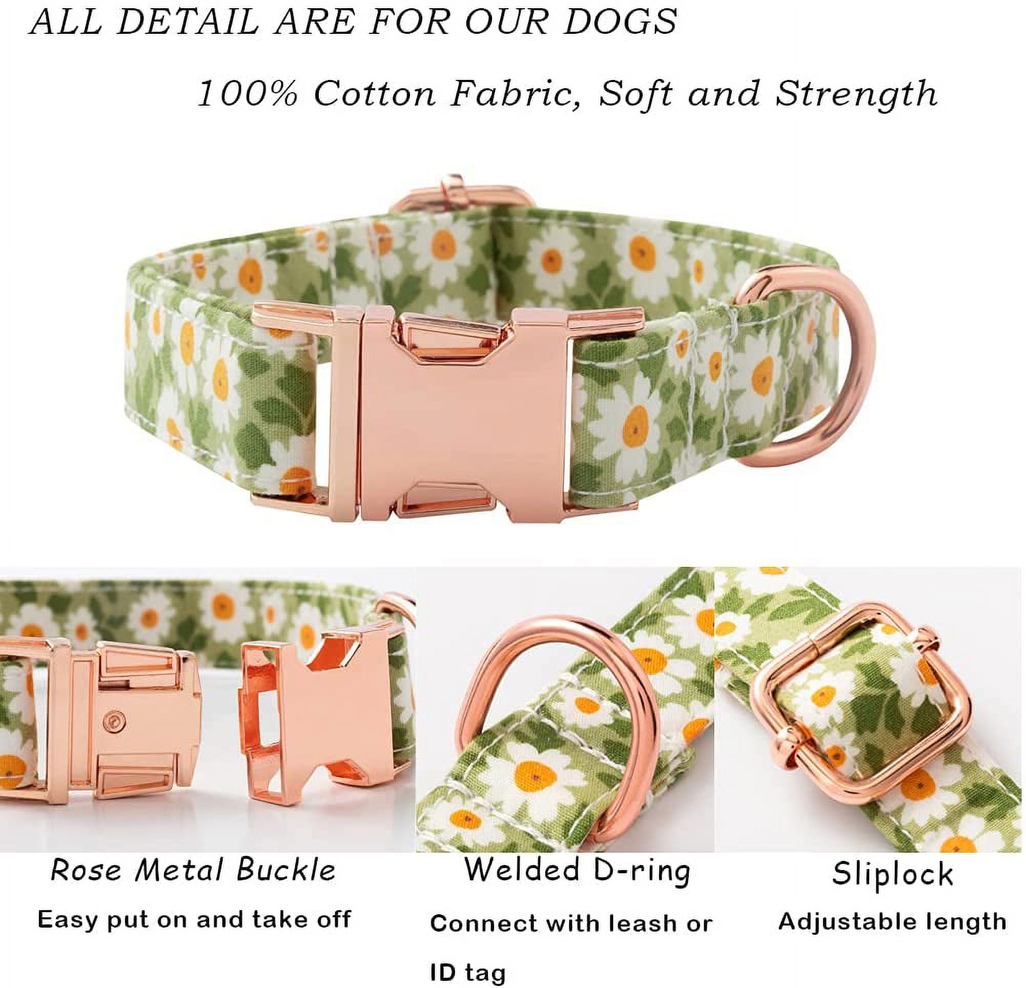 Faygarsle Cute Dog Collar for Girls Boy Dogs Soft Fancy Pet Collar with  Watermelon Design Ideal Pink Summer Dog Collar for Small Medium Large Dogs S