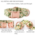 thumbnail image 3 of Collar de pajarita para perro, collares para perros con pajarita floral para niña, ajustables y suaves para gatos pequeños, medianos y grandes, bonitos patrones de margaritas, cómodos, 3 of 6