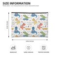 thumbnail image 2 of Sigee Dinosaur (2) for Multipurpose Zipper Pouch Paper Reusable Cosmetic bag for Purse Water Resistant Gift, 2 of 8