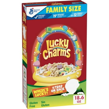 2X - General Mills Family Size Lucky Charms Cereal - 18.6oz