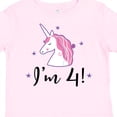 thumbnail image 4 of Inktastic 4th Birthday Cute Unicorn Girls Toddler T-Shirt, 4 of 5