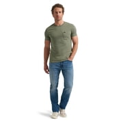 Lee® Mens Regular Fit Straight Leg Denim Jeans with Stretch