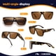 thumbnail image 4 of Gafas de Sol Polarizadas Kimorn Vintage Cuadradas para Usar Sobre Anteojos, 4 of 6