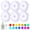 Warm Light, variant on HEEYCEM Puck Lights with Remote, 13 RGB Colors LED Under Cabinet Light, Rechargeable Battery Operated Under Cabinet Lighting Tap Lights, Stick on Lights with Dimmer and Timer（6 Pack）