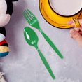 thumbnail image 4 of Fun Express - Kelly Green Plastic Forks (50 Pc) - Party Supplies - Solid Tableware - Cutlery - 50 Pieces, 4 of 4