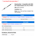 thumbnail image 2 of Steering Rack - Compatible with 2008 - 2017 Buick Enclave 3.6L V6 LLT VIN D 2009 2010 2011 2012 2013 2014 2015 2016, 2 of 2