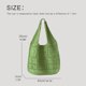 thumbnail image 4 of Bolsos de mano casuales y delgados para mujer, bolsos y carteras de diseñador de lujo, novedad de 2023, bolso de hombro con decoración hueca de punto de nailon, 4 of 5
