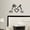 Black, variant on Decal ~ Her Buck, His Doe #1 ~ Wall or Window Decal (20" x 36", Black )