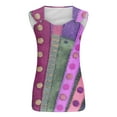 thumbnail image 4 of Tank Tops for Women Summer Tops Solid Color Camisole Sleeveless T-shirt Loose Tank, 4 of 4